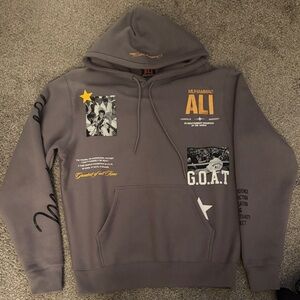 Gray Muhammad Ali Hoodie